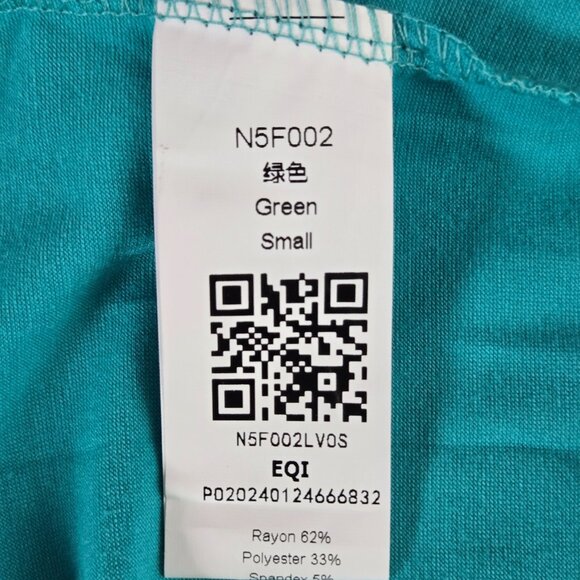 New Women’s Turquoise Collared Casual Top – Size Small - Picture 4 of 5